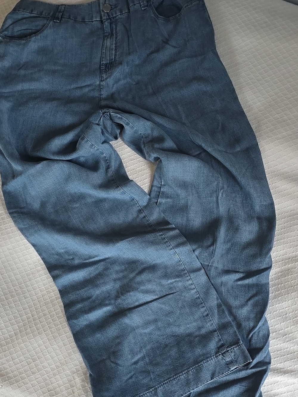 Chico’s Platinum Trouser Jeans Bal Harbor Indigo 100% Lyocell NWT Size 2 Short